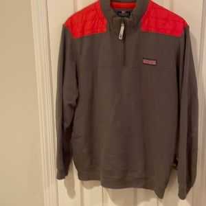 Mens Vineyard Vins half zip sweatshirt